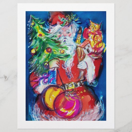 SANTA MIT CHRISTMAS TREE UND GIFTS FLYER (Vorne)