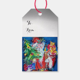 SANTA MIT CHRISTMAS TREE UND GIFTS GESCHENKANHÄNGER