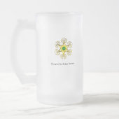 SANTA MIT CHRISTMAS TREE UND GIFTS MATTGLAS BIERGLAS (Links)