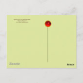 SANTA MIT DEER UND CHRISTMAS GIFTS IM WINTERSCHNEE POSTKARTE (Rückseite)