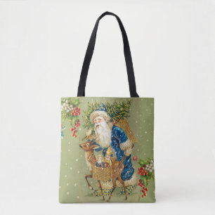 SANTA MIT DEER UND CHRISTMAS GIFTS IM WINTERSCHNEE TASCHE