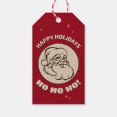 Santa 🎅 mit dem Text auf der Rückseite Geschenkanhänger (Vorderseite)