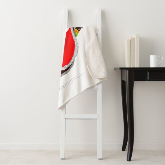 Santa mit Geschenk Weihnachten Sherpa Blanket Sherpadecke (Beispiel)