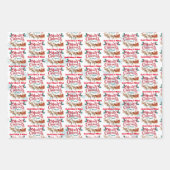 Santa mit Geschenken Special Delivery individuelle Geschenkpapier Set (Vorderseite 2)