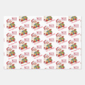 Santa mit Geschenken Special Delivery individuelle Geschenkpapier Set (Vorderseite)