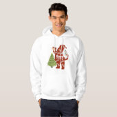 Santa mit Geschenken White Hoodie (Vorne ganz)
