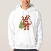 Santa mit Geschenken White Hoodie (Vorderseite)