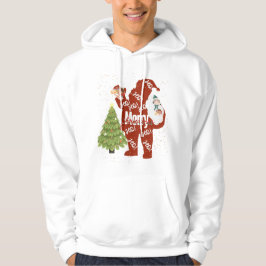 Santa mit Geschenken White Hoodie