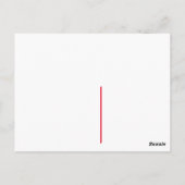 Santa mit Gesichtsmaske Postkarte (Rückseite)