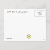 SANTA MIT GIFTS FEIERTAGSPOSTKARTE (Rückseite)