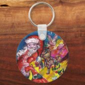 SANTA MIT GIFTS SCHLÜSSELANHÄNGER (Vorderseite)