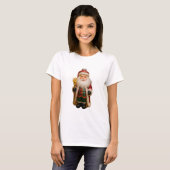 Santa mit goldenem Stab T-Shirt (Vorne ganz)