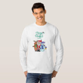 Santa mit Hirsch T-Shirt (Vorne ganz)