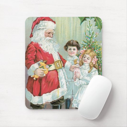 Santa mit Kindern Mousepad (Mit Mouse)