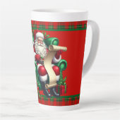 Santa mit Liste Milchtasse (Rechte Ecke)