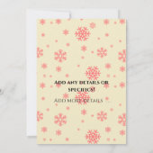 Santa mit Llamas festliche Weihnachten Einladung (Rückseite)