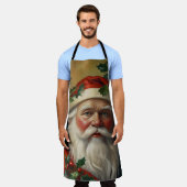 Santa mit Mistelzweig Schürze (Getragen)
