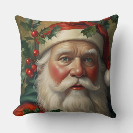 Santa mit Mistletoe Kissen