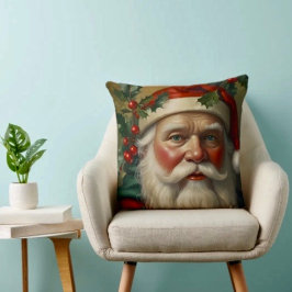 Santa mit Mistletoe Kissen