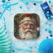 Santa mit Mistletoe Pappteller (Party)