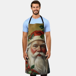Santa mit Mistletoe Schürze