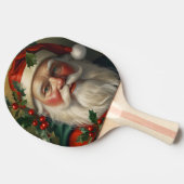 Santa mit Mistletoe Tischtennis Schläger (Seitenansicht)
