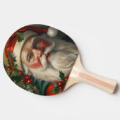 Santa mit Mistletoe Tischtennis Schläger (Seitenansicht)