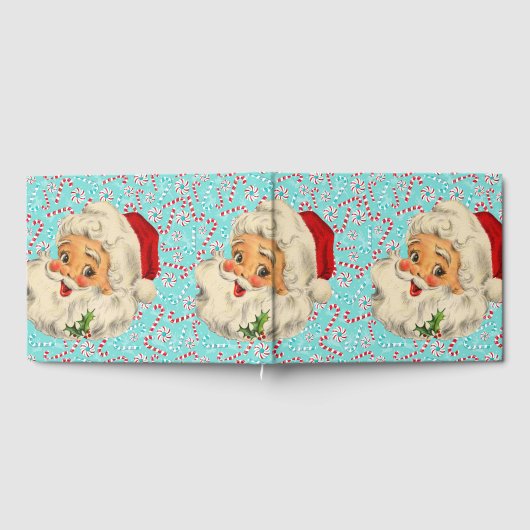 Santa mit Pfefferminzen Gästebuch (Voll)