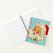 Santa mit Pfefferminzen Notizblock (Innenseite)