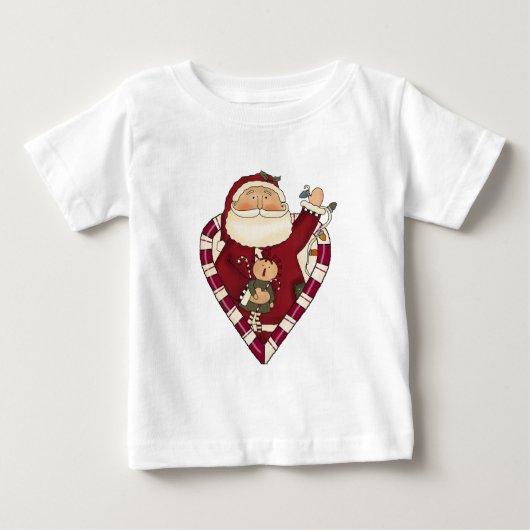 Santa mit Ragdoll Hemden und Geschenken Baby T-shirt (Vorderseite)