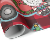 Santa mit Red Truck Weihnachten Geschenkpapier (Rolleneckpunkt)