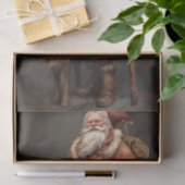 Santa mit Rentier 2 Decoupage Paper Seidenpapier (Geschenk)