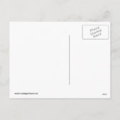 Santa mit Rentier Feiertagspostkarte (Rückseite)