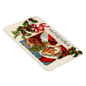 Santa mit Rentier Magnet (Rechte Seite)
