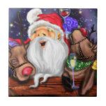 Santa mit Rentieren Funny Christmas Keramik Tile Fliese<br><div class="desc">Keramik Tile mit Funny Santa und Reindeers Weihnachten Party - Cheers Cartoon Celebration Painting Fun Collection - Wählen / Fügen Sie Ihren einzigartigen Text / Name / Farbe - Make Your Special Tiles Gift - Größe ändern und verschieben oder entfernen / Elemente hinzufügen - Bild / Text mit Anpassungstool. Malerei...</div>