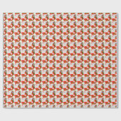 Santa mit seinem Beutel-Wrapping Paper Geschenkpapier (Flach)