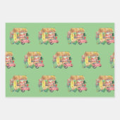 Santa mit Shave-Eisschmele Kalikimaka Geschenkpapier Set (Vorderseite 3)