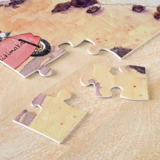 Santa mit Shave-Eisständer Puzzle (Seite)