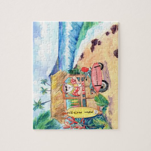 Santa mit Shave-Eisständer Puzzle (Vertikal)