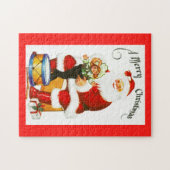 Santa mit Spielzeug Puzzle (Horizontal)