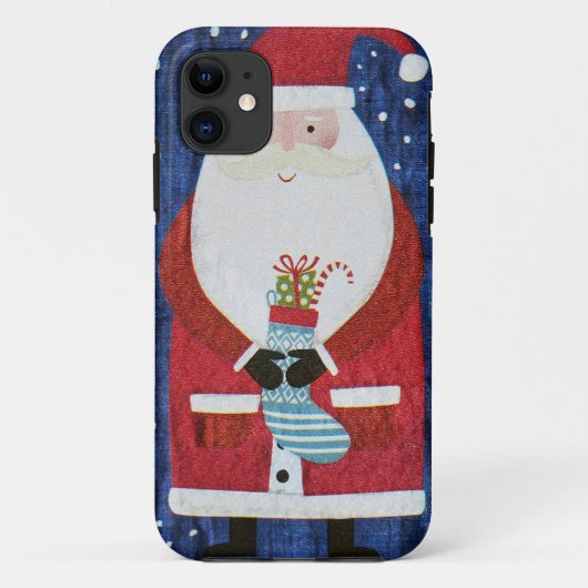 Santa mit Strumpf Case-Mate iPhone Hülle (Rückseite)