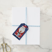 Santa mit Strumpf Geschenkanhänger (Mit Garn)
