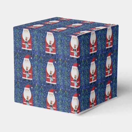 Santa mit Strumpf Geschenkschachtel (Rückseite)