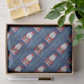 Santa mit Strumpf Seidenpapier (Geschenk)