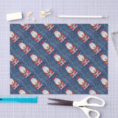 Santa mit Strumpf Seidenpapier (Handwerk)