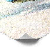 Santa mit Tannenbaum Poster (Ecke)