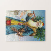 Santa mit Tannenbaum Puzzle (Horizontal)