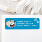 Santa mit Tasche von Spielzeug-Rücksendeadressen-A (Insitu)