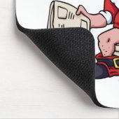 Santa mit Toilette Mousepad (Ecke)