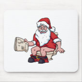 Santa mit Toilette Mousepad (Vorne)